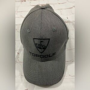 Top Golf Hat Mens Gray Black Snap Back Hat